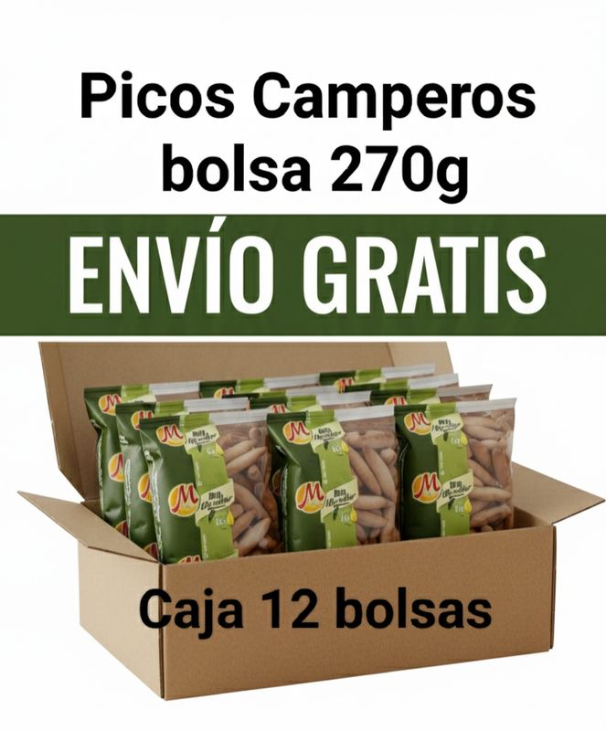12 bolsas Picos de Pan Camperos 270g Monti