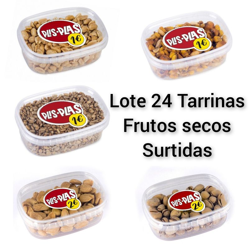 Lote Especial 24 Tarrinas Surtidas Frutos secos
