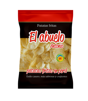 CAJA 9 bolsas Patatas Fritas en Perol 150g El Abuelo Antonio