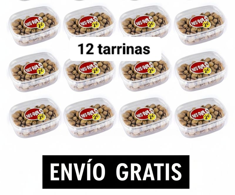 CAJA 12 Tarrinas Pistacho Tostado 65g Plis Plas