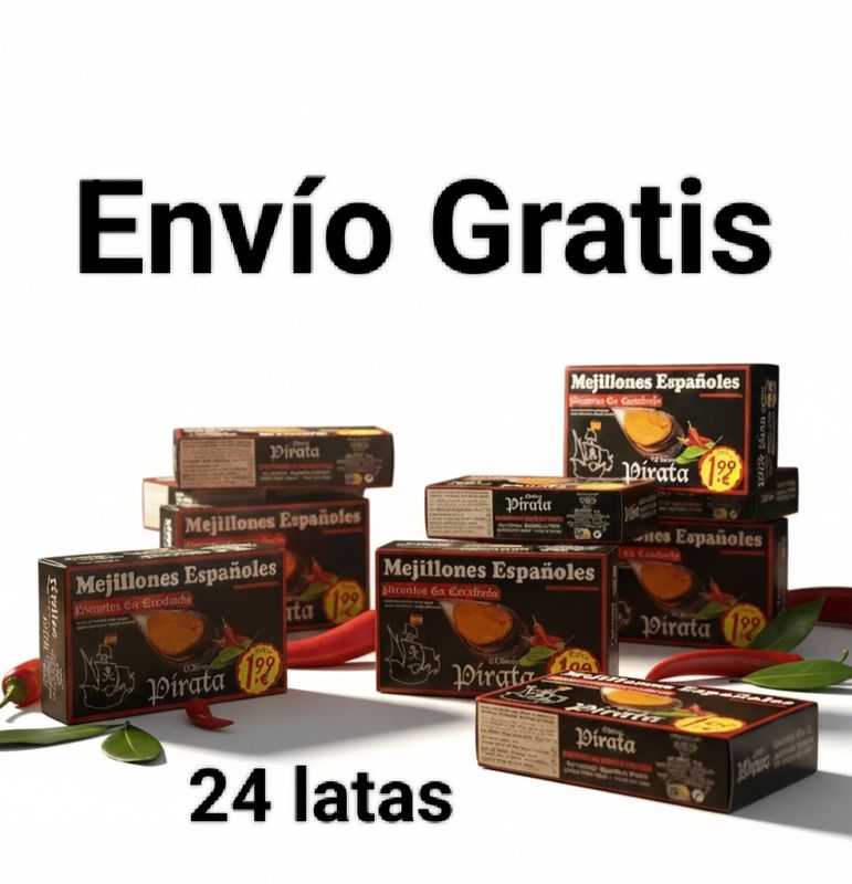 24 latas de mejillones Picantes OL110