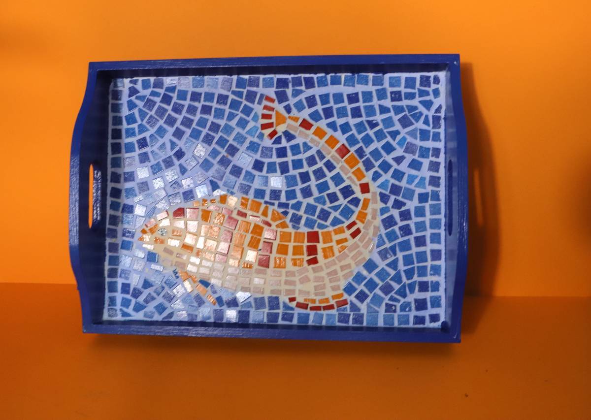 Fisch Serviertablett