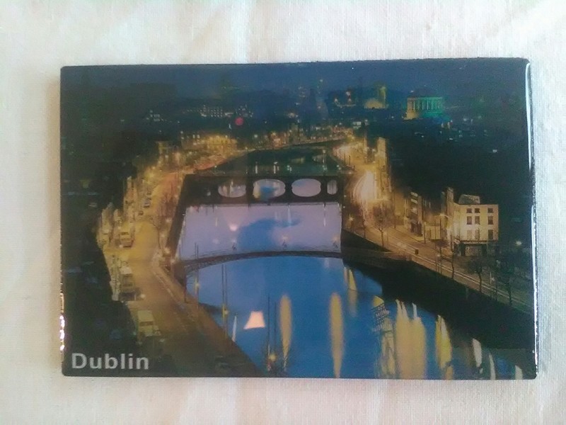 Dublin Fridge Magnet - The Liffey