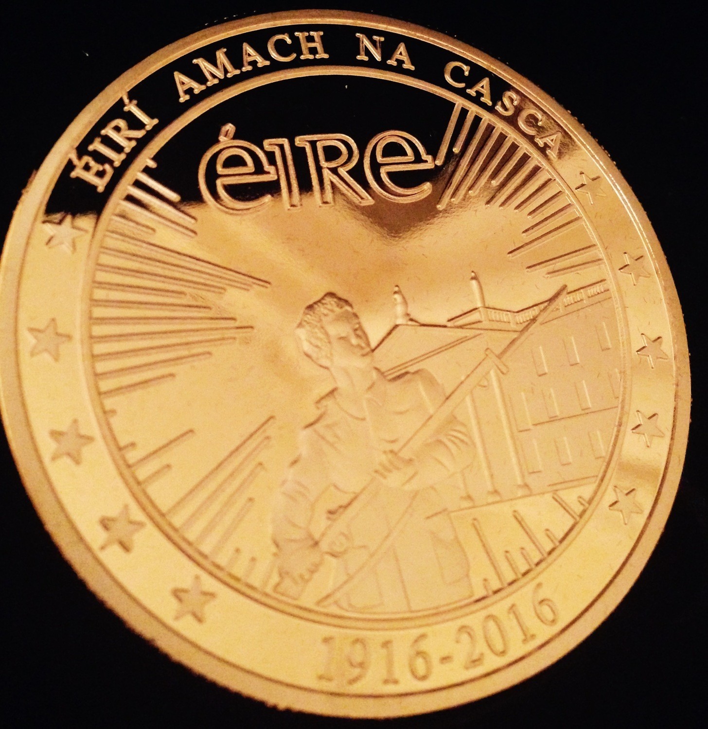 1916 IRISH EASTER RISING CENTENARY GOLD COIN