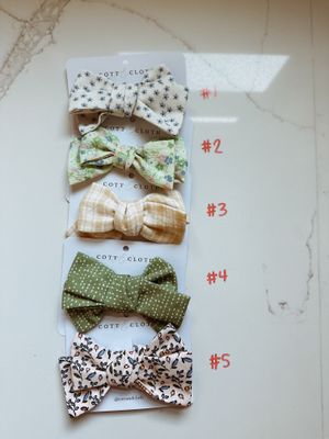 Large Clip Bows (Clearance), Pattern: #1