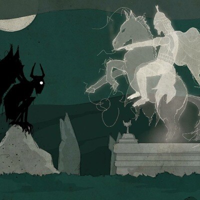 Demon PRINT -  Atilla the Hun