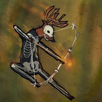 "The Deer Hunter" Art Print