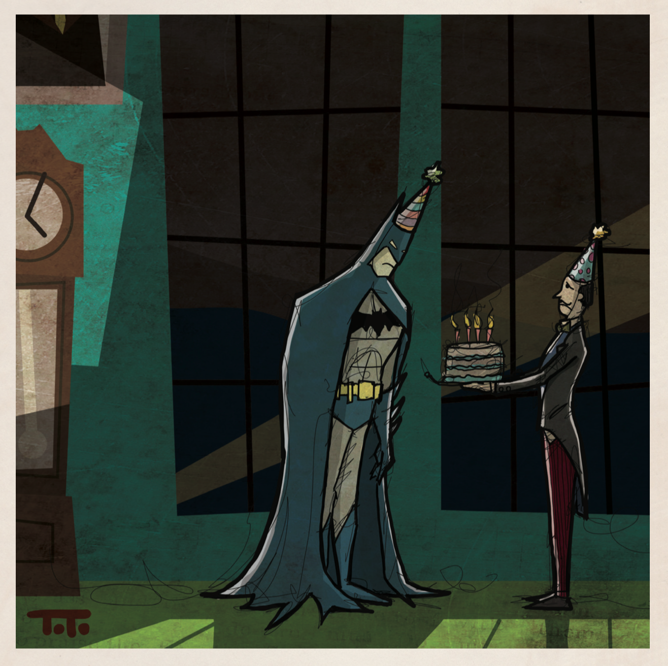 POSTCARD - DID - SH - Batman (Wordless)