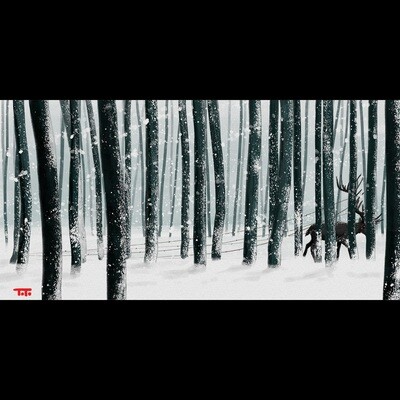 "Dark Stag" Print