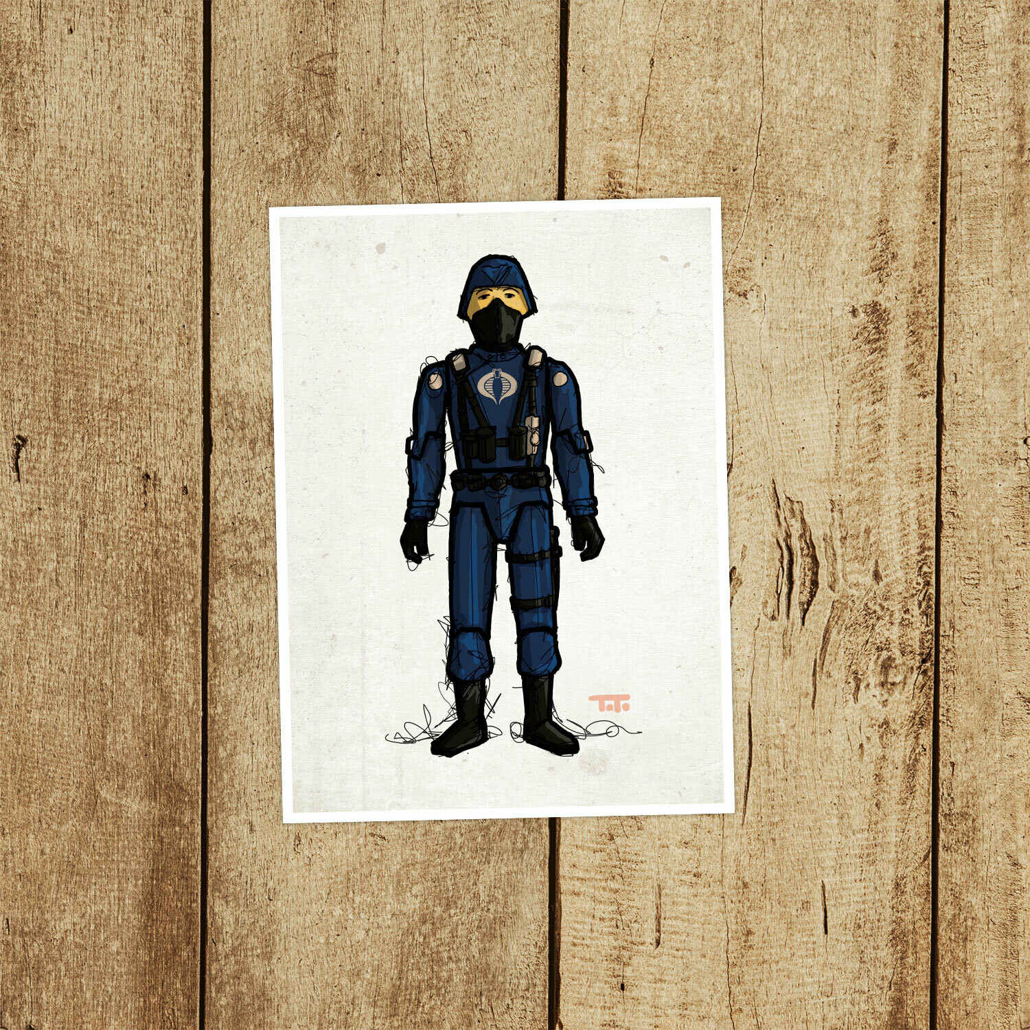 GIJOE365 003 “Cobra Officer” Prints, Choose Size: 5x7