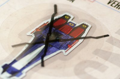 Close-up of magnet.
