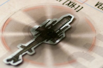 Close-up of magnet.
