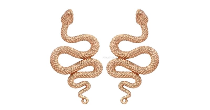 Anatometal- Snake End (Rose Gold)
