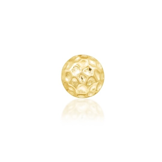Junipurr Hammered Dome - Yellow Gold / 2.5mm