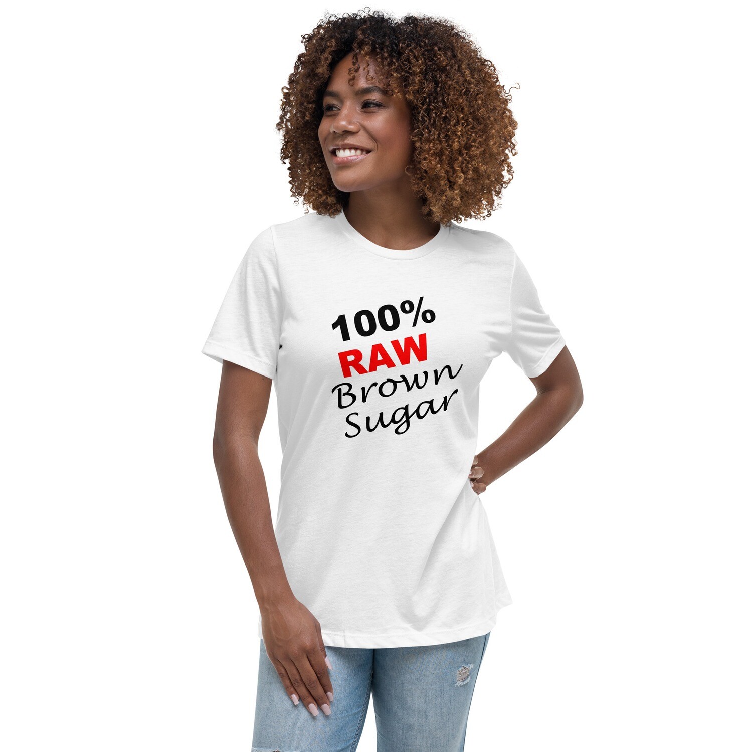 Women&#39;s Relaxed T-Shirt - 100% Raw Brown Sugar