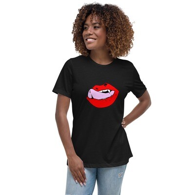 Women&#39;s Relaxed T-Shirt - Lips to Fangs
