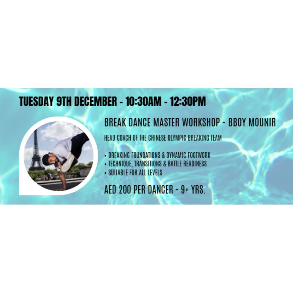 UDO DANCE INTENSIVE - BREAK DANCE MASTER WORKSHOP - BBOY MOUNIR