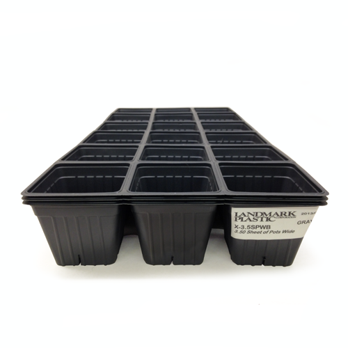 Charola porta maceta 3.5&quot; 100/caja