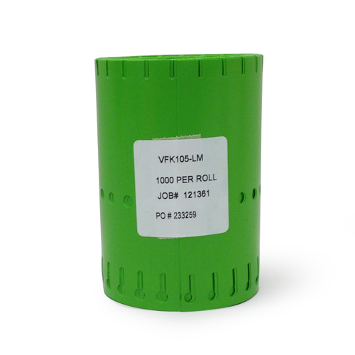 Etiqueta Vinil Verde Lima 1/2"x 5" | Identificación Resistente y de Alta Visibilidad