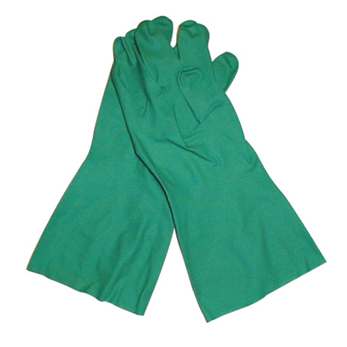 Guantes para Pesticidas de Nitrilo 19&quot; Grande | Protección Profesional para el Manejo de Químicos