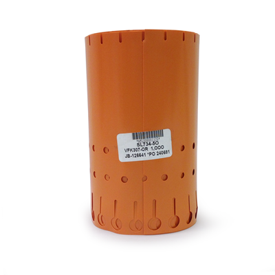 Etiqueta Vinil Naranja 3/4"x 7" | Identificación Visible y Resistente para Uso Agrícola