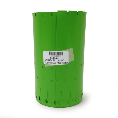 Etiqueta Vinil Verde Lima 3/4"x 7" | Identificación de Alta Visibilidad y Larga Duración