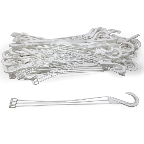 Gancho E-10L Blanco P. 50/paquete