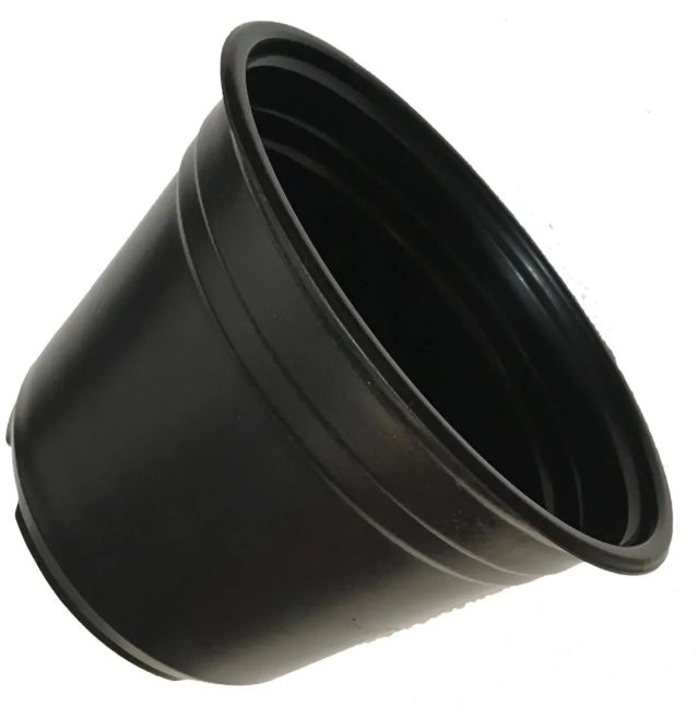 Maceta Termo 8&quot; Negra 100/paquete