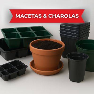 Macetas y Charolas