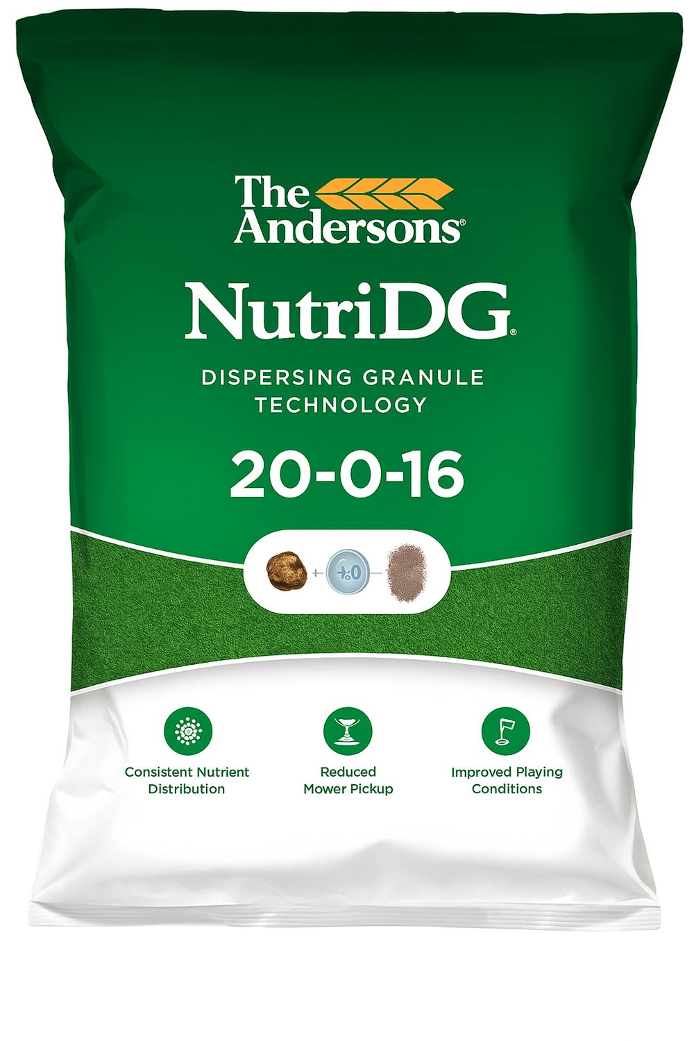 Fertilizante 20-0-16 Nutri DG 20Kg | Alto Potasio para Césped Resistente