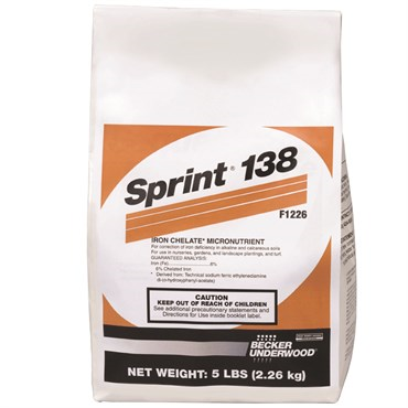 Sprint® 138 Fe Quelato de Hierro – 2.28 Kg | Fertilizante Corrector de Clorosis Férrica con EDDHA Fe 6%