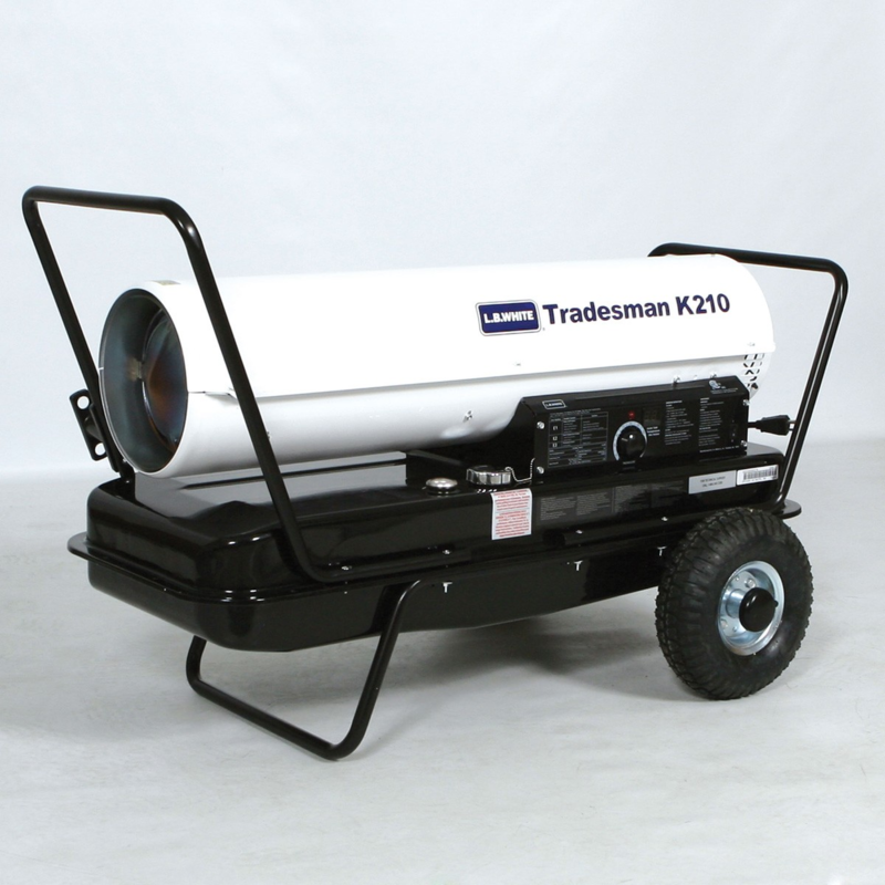 Calentador L.B. White Tradesman K210 Diesel | Calefactor a Diesel para Invernaderos