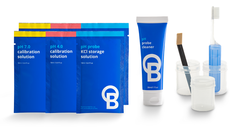 Bluelab® Kit de Mantenimiento – pH | Limpieza y Calibración de Medidores de pH
