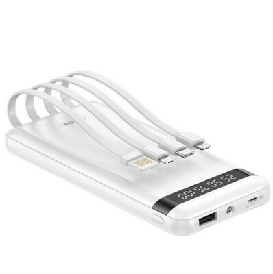 Power Bank Fast Charging - Built In Type C Cable Apple iPhone Cable