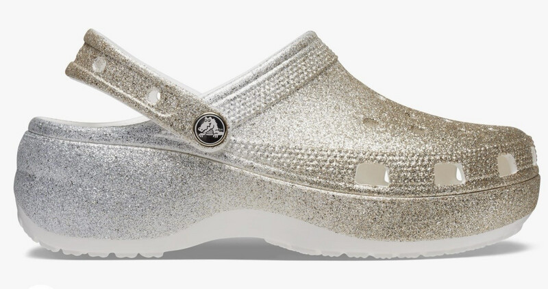GLITTER PLATFORM CLOG SIZE W8