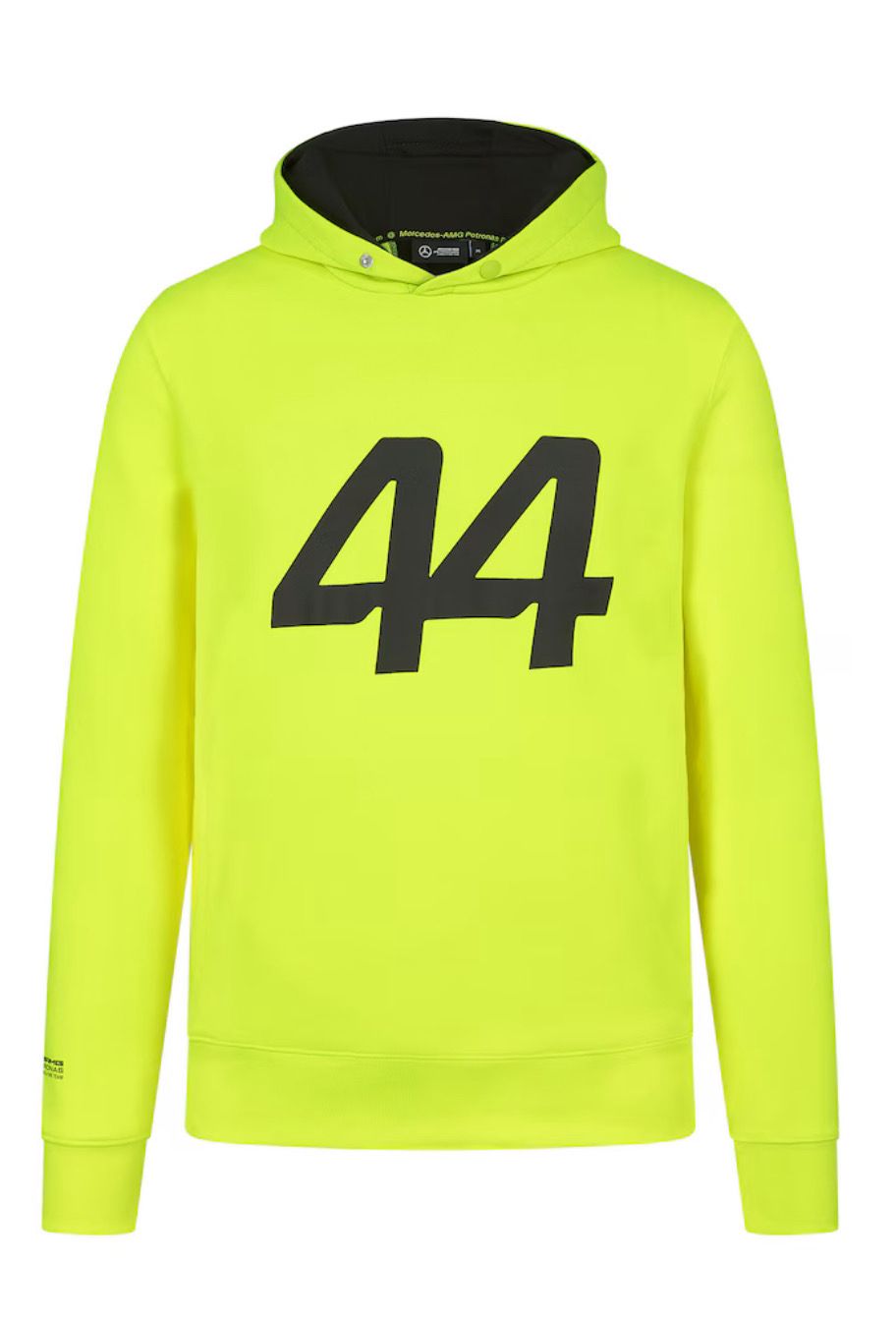 Sudadera con capucha Mercedes AMG Petronas F1 Lewis Hamilton 44 - Neón