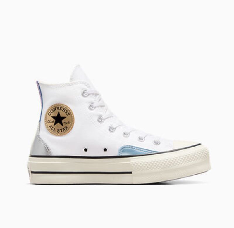 Converse All Star Lift Platform Chrome size 7.5