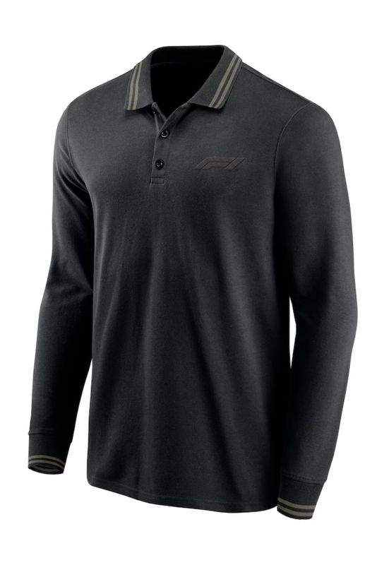Polo con ribete de manga larga Fundamentals de Formula 1 Negro