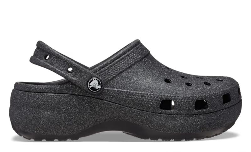 WOMEN&#39;S CLASSIC PLATFORM GLITTER CLOG TALLA 8