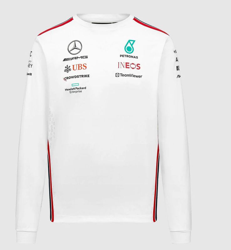 Mercedes-AMG F1 2023 Team Long Sleeve Team T-shirt- Blanco - L