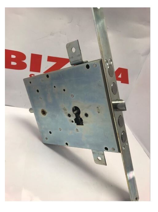 SERRATURA A CILINDRO EUROPEO AD INFILARE 3 MANDATE INTERASSE 27 mm 4 CATENACCI DESTRA