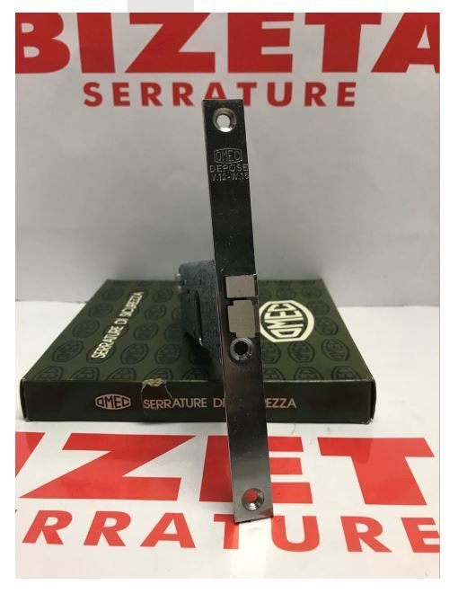 SERRATURA ELETTRICA DA INFILARE A FASCIA SOLO SCROCCO CON CILINDRO OVALE entrata mm 60 SINISTRA