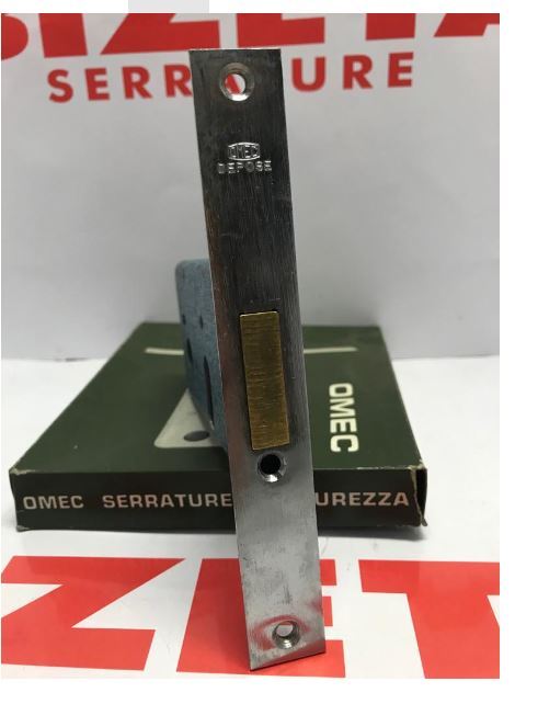 SERRATURA DA INFILARE A FASCIA SOLO MANDATA CON CILINRO OVALE entrata mm 60