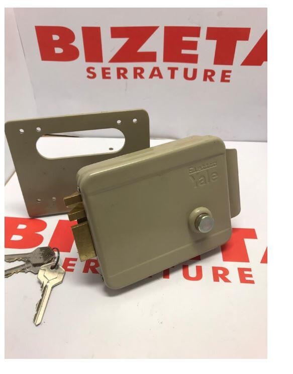 SERRATURA DA APPLICARE ELETTRICA CON PULSANTE PER CANCELLI entrata 80 SINISTRA