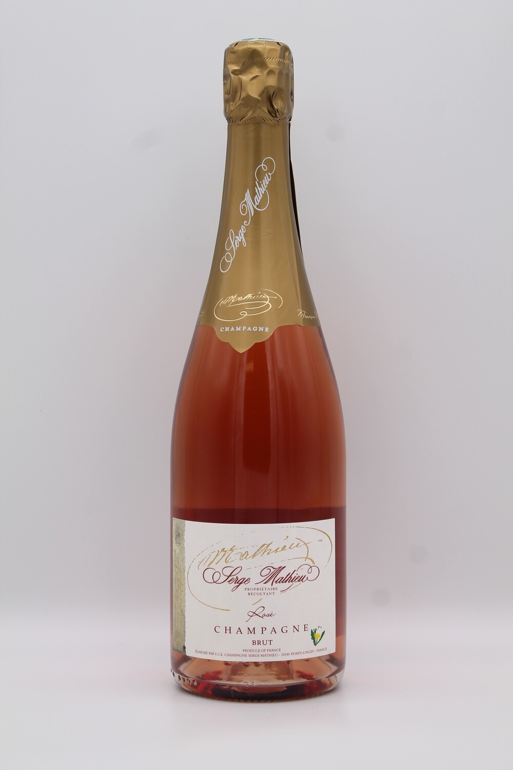 Champagne Serge Mathieu brut rosè 75cl proprietaire recoltant