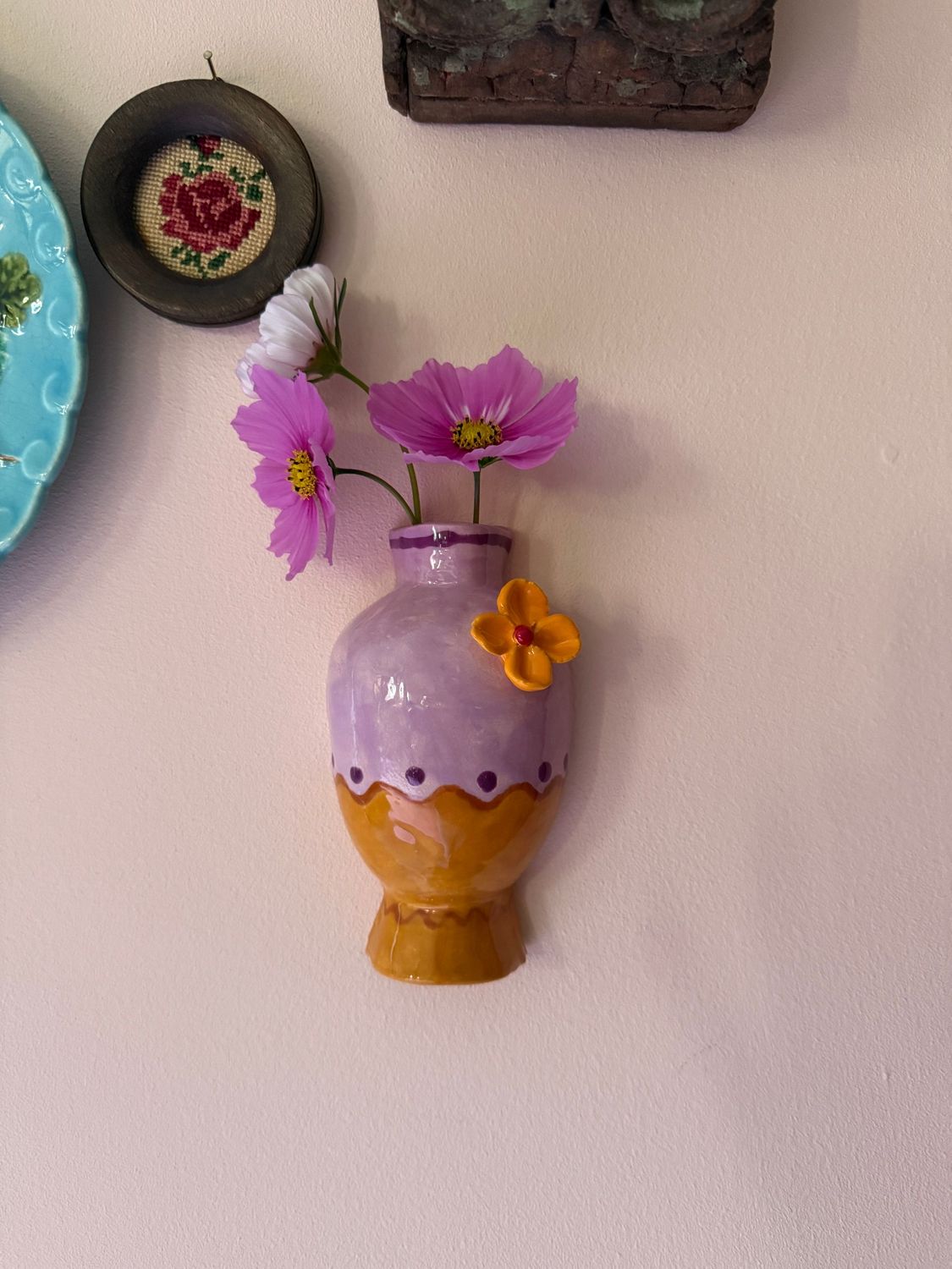 bloemenvaasje lila