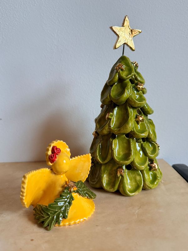 kerstboom met gouden sterren