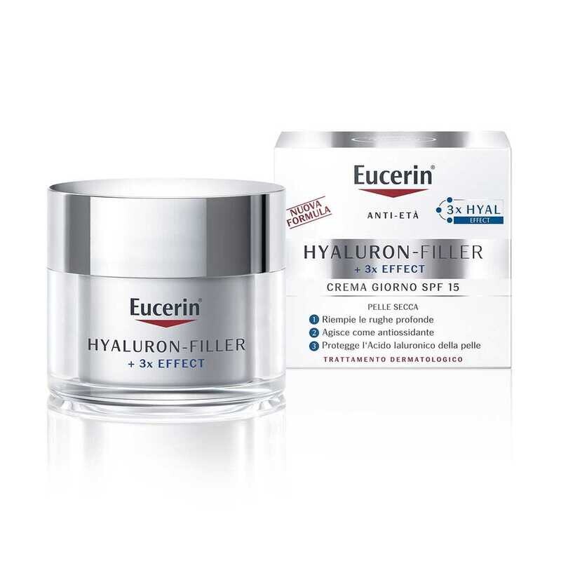 Eucerin Hyaluron-Filler Crema Giorno SPF 15 per Pelli Secche