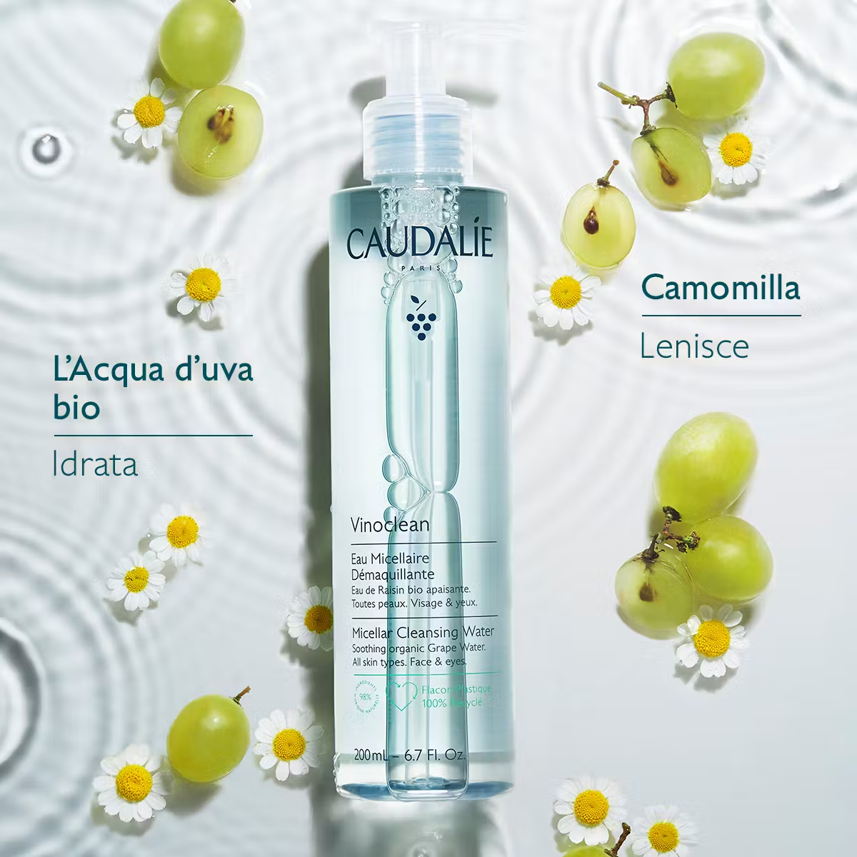 Caudalìe - VINOCLEAN - Acqua Micellare Struccante-200ml