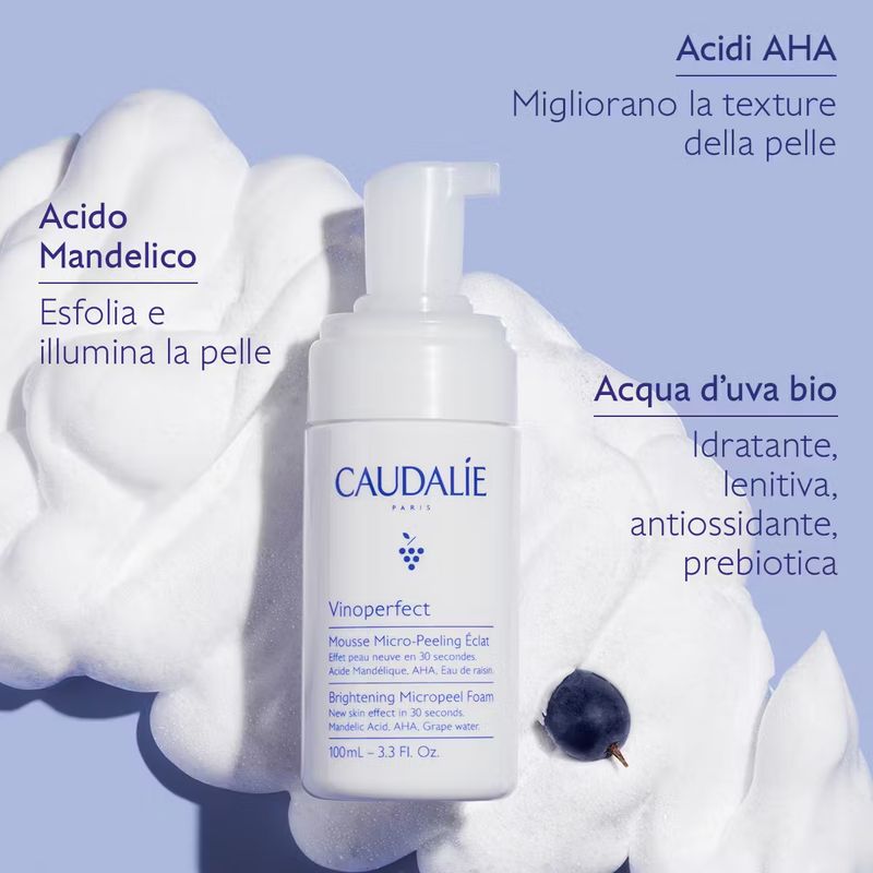 Caudalìe - VINOPERFECT - Mousse Micro-Peeling Illuminante 100 ml